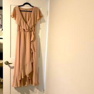 Show me your mumu bridesmaid dress (Jess ruffle midi dress)